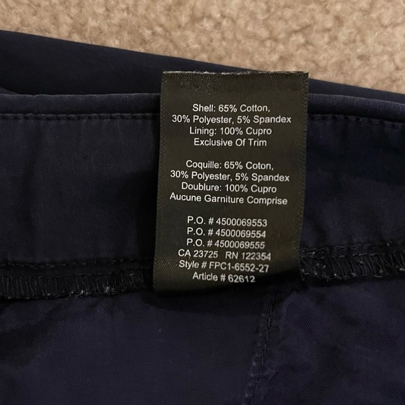 Babaton Aritzia Navy Poplin Wide Leg Manolo Cropped Pant| 4 - Picture 4 of 4